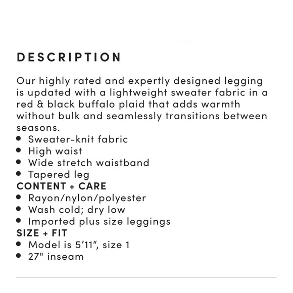 Torrid Red Fair Isle Full Length Sweater Knit Leggings 2 - Picture 8 of 8